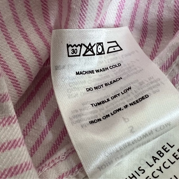 Outerknown Women's Station Pink Striped Jumpsuit - Picture 10 of 11